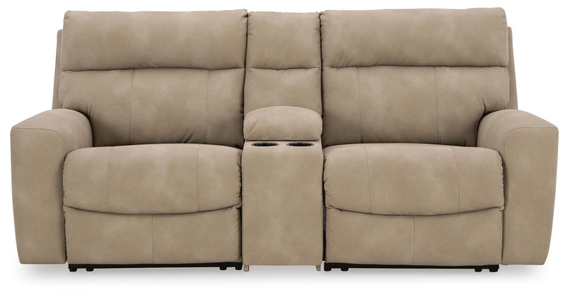 Next-Gen DuraPella Power Reclining Sectional Loveseat with Console