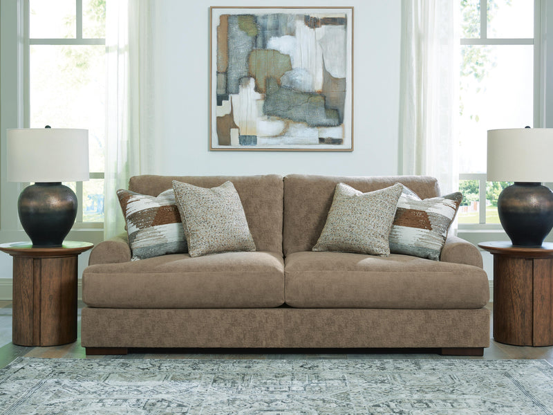 Ashley Furniture Jayne Park living room set with plush sofa and matching chairs in a modern design.