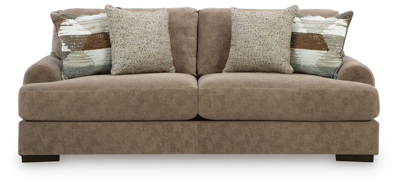 Ashley Furniture Jayne Park living room set with sofa and loveseat, featuring neutral upholstery and contemporary design.