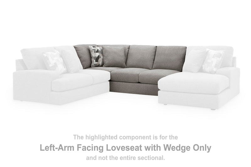 Ashley Furniture Lindon sectional with chaise, featuring plush fabric upholstery and modern design for comfortable living spaces.