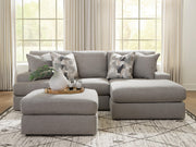 Ashley Furniture Lindon living room set featuring a sofa and loveseat with neutral fabric upholstery and modern design.