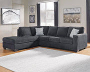 Ashley Furniture Altari sectional with chaise, featuring plush fabric, modern design, and ample seating in a stylish living room setting.