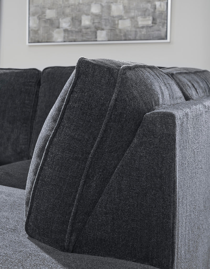 Ashley Furniture Altari sectional with chaise, featuring plush cushions and modern design, shown in a detailed front view.