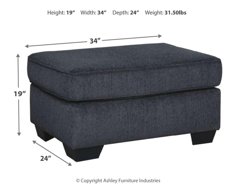 Ashley Furniture Altari living room set with sofa and armchair, featuring neutral upholstery and modern design.