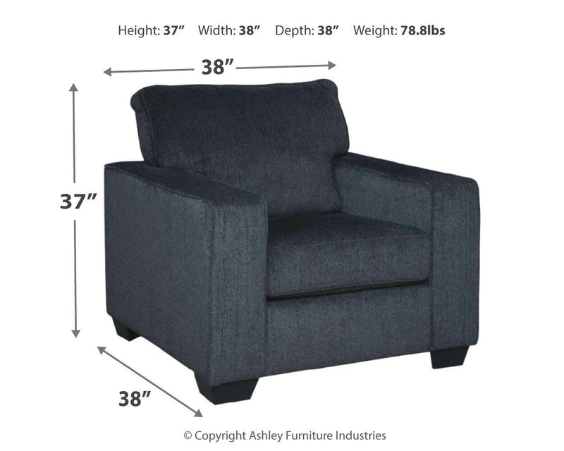 Ashley Furniture Altari living room set with sofa and chairs, featuring plush cushions and modern design in a stylish living space.