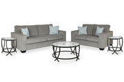 Ashley Furniture Altari living room set with sofa and armchair, featuring plush upholstery and contemporary design.
