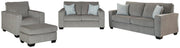 Ashley Furniture Altari living room set with sofa, loveseat, and coffee table in a modern design, shown in a stylish living room setting.
