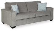 Ashley Furniture Altari living room set featuring a sofa, loveseat, and armchair in a modern design, shown from an angled view.