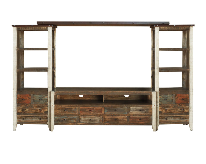 Antique Multicolor Wall Unit