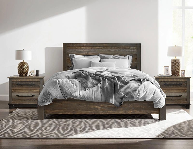 Loft Brown Queen Bed