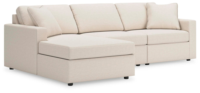 Ashley Furniture Modmax sectional with chaise, featuring modern design, plush upholstery, and multiple seating areas.