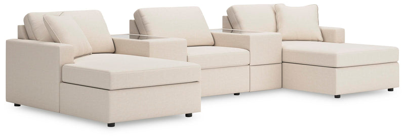 Ashley Furniture Modmax Pit Sectional sofa with modern design, featuring plush cushions and a neutral fabric finish.