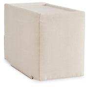 Ashley Furniture Modmax sectional with built-in audio and storage consoles, featuring plush seating and modern design.
