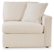 Ashley Furniture Modmax balanced sectional with built-in audio and storage consoles, featuring plush cushions and modern design.