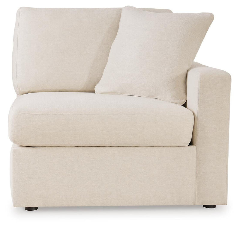 Ashley Furniture Modmax balanced sectional with built-in audio and storage consoles, featuring plush cushions and modern design.