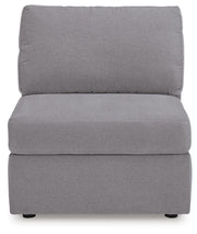 Ashley Furniture Modmax 6-piece sectional sofa with plush cushions and modern design, shown from a head-on view.