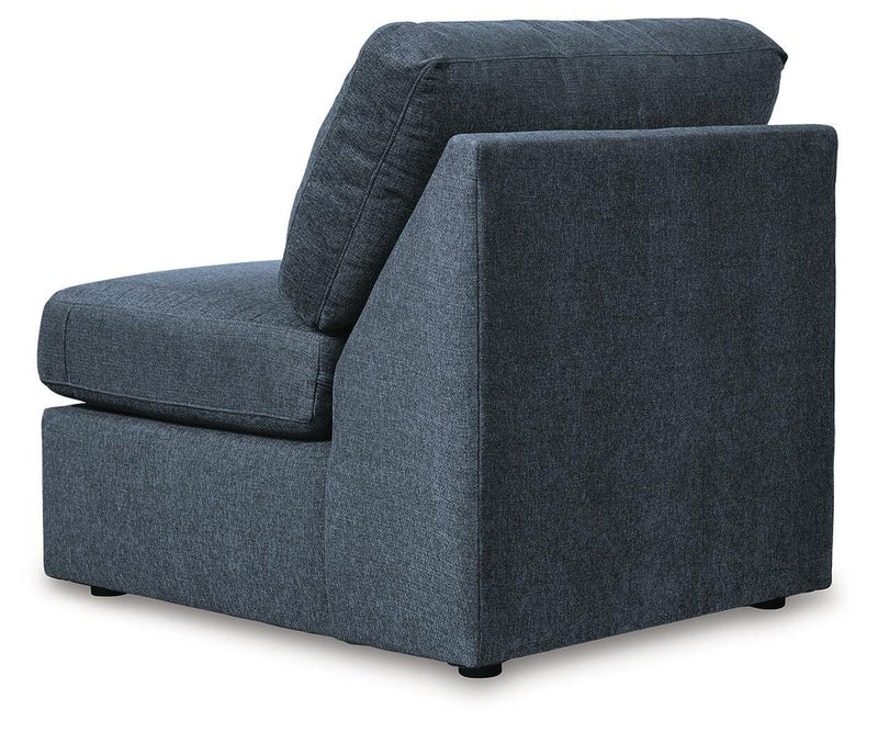 Ashley Furniture Modmax 6-piece sectional sofa with plush cushions and modern design, shown from the back view.