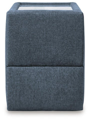 Ashley Furniture Modmax sectional with built-in audio and storage consoles, featuring modern design and plush seating.