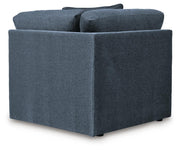 Ashley Furniture Modmax sectional with built-in audio and storage consoles, featuring modern design and plush seating.