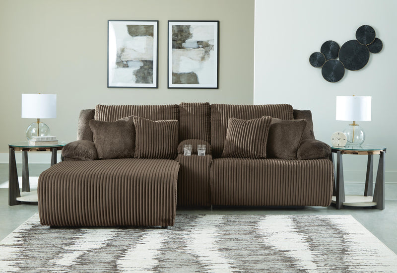 Ashley Furniture Top Tier living room set with plush sofa and armchair, featuring modern design and neutral upholstery.