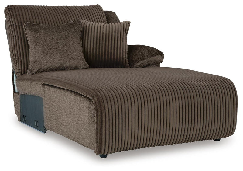 Ashley Furniture Top Tier sectional sofa with chaise, featuring plush cushions and modern design, shown from an angled view.