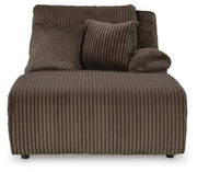 Ashley Furniture Top Tier Sofa Chaise Sectional with plush cushions and modern design, shown from front view.