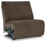 Ashley Furniture Top Tier sectional sofa chaise with plush cushions and modern design, shown from an angled view.