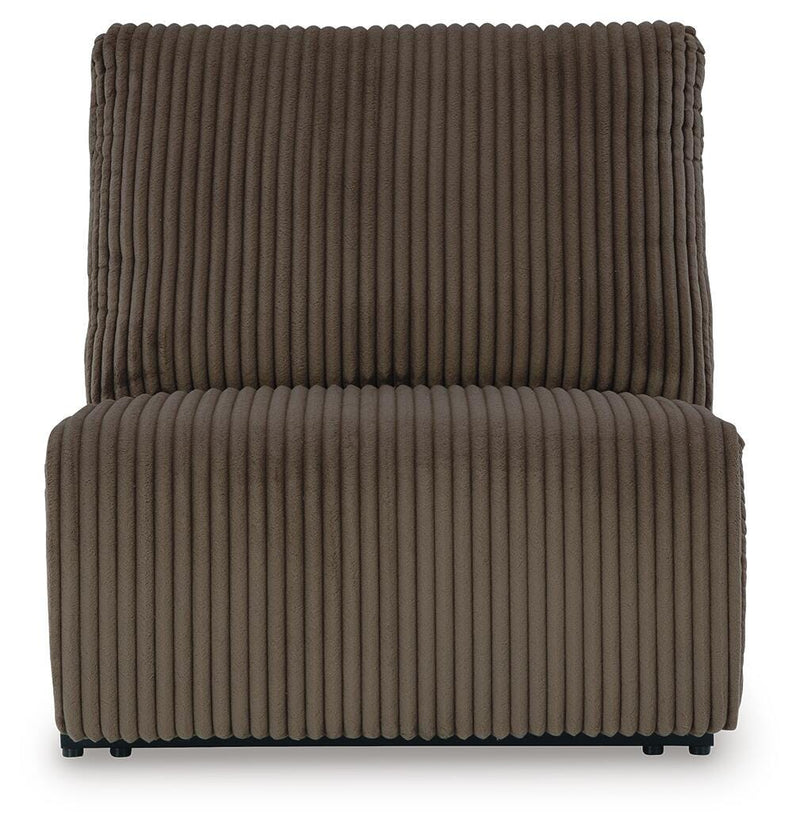 Ashley Furniture Top Tier Sofa Chaise Sectional with plush fabric and modern design, shown from a head-on view.