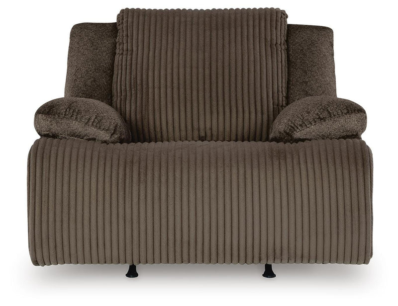 Ashley Furniture Top Tier Recliner with plush cushioning and classic design, shown in a head-on view.