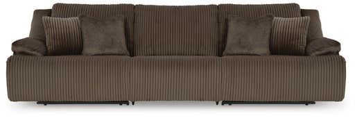 Ashley Furniture Top Tier sectional sofa with plush cushions and modern design, shown in a spacious living room setting.