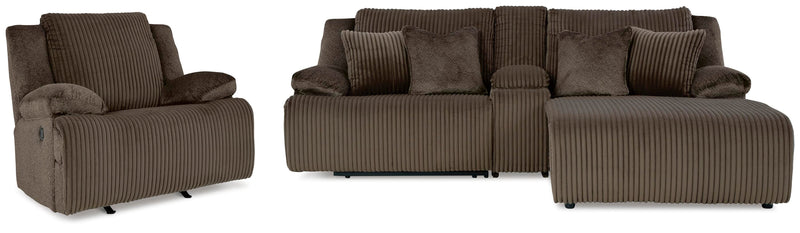 Ashley Furniture Top Tier living room set featuring a sofa, loveseat, and armchair with plush upholstery and modern design.