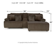 Ashley Furniture Top Tier living room set with plush sofa and matching armchair in a modern design, featuring neutral fabric upholstery.