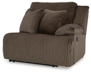 Ashley Furniture Top Tier sofa chaise sectional in a stylish fabric, shown from an angled view with a closed chaise.