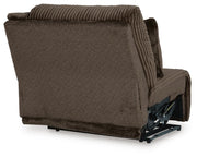 Ashley Furniture Top Tier sofa chaise sectional with black fabric, featuring a comfortable chaise lounge and modern design.