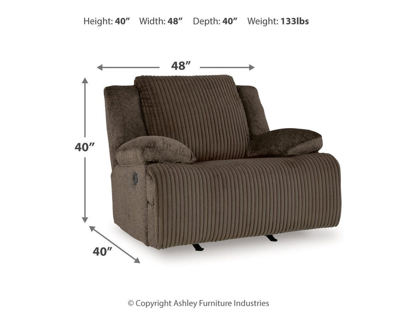 Ashley Furniture Top Tier living room set featuring a sofa, loveseat, and armchair with plush cushions and modern design.