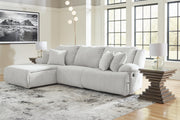 Ashley Furniture Top Tier sectional sofa chaise in a closed position, featuring plush upholstery and modern design.