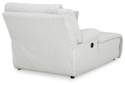 Ashley Furniture Top Tier reclining sectional with chaise, showing plush fabric, multiple reclining seats, and a spacious chaise lounge.