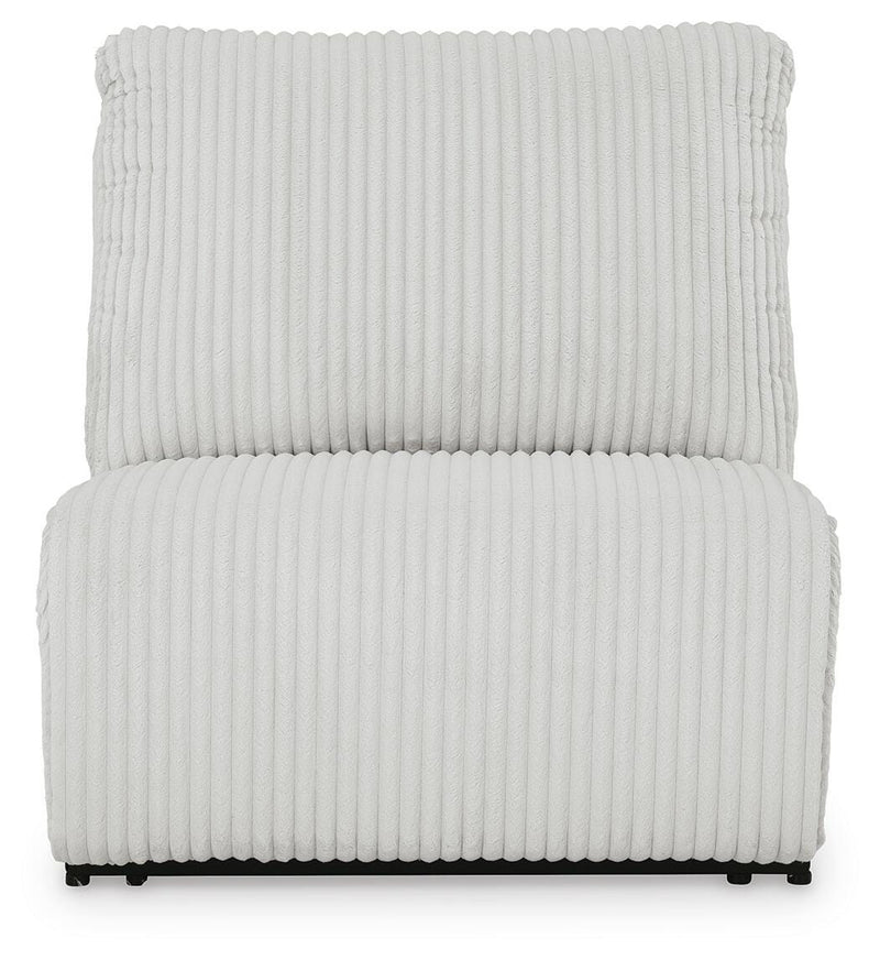 Ashley Furniture Top Tier Sectional Chofa with plush cushions and modern design, shown from a head-on angle.