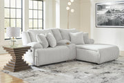 Ashley Furniture Top Tier reclining sectional sofa with chaise, featuring plush cushions and a modern design for comfortable seating.