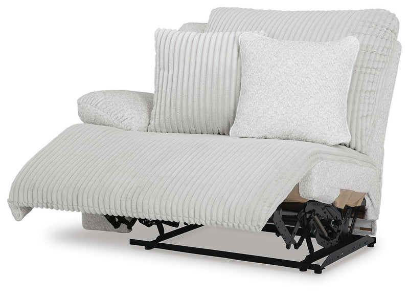 Ashley Furniture Top Tier sectional chofa shown from an angled open view, featuring plush seating and modern design.