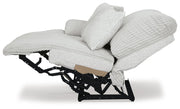 Ashley Furniture Top Tier reclining sectional sofa with chaise, open side view showing plush cushions and modern design.