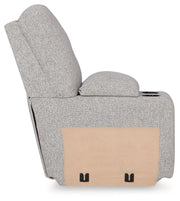 Ashley Furniture Acklen Place sectional sofa with plush cushions and fabric upholstery, shown from a side angle.