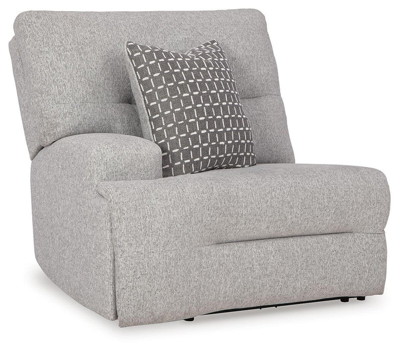 Angle view of Ashley Furniture Acklen Place sectional sofa with plush cushions and modern design in a stylish living room setting.