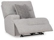 Ashley Furniture Acklen Place sectional sofa shown from an angle with open chaise, featuring plush cushions and modern design.