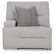 Ashley Furniture Acklen Place Sectional with plush fabric, showing the corner and detailed cushions in a modern living room setting.