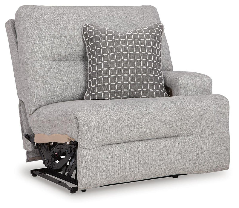 Ashley Furniture Acklen Place sectional sofa in a stylish angled view, showcasing plush cushions and modern design.