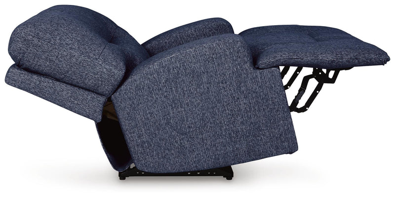 Ashley Furniture Acklen Place oversized power recliner with side-open design, plush upholstery, and comfortable seating.