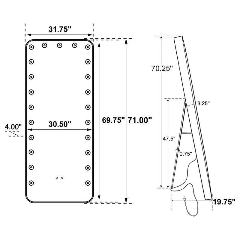 Canton Standing Mirror