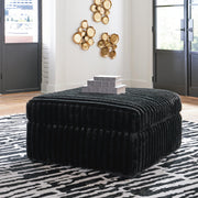 Ashley Furniture Midnight-Madness oversized accent ottoman with plush fabric and stylish design, perfect for living room decor.