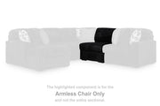 Ashley Furniture Midnight-Madness sectional sofa with plush cushions and dark fabric, shown in a modern living room setting.